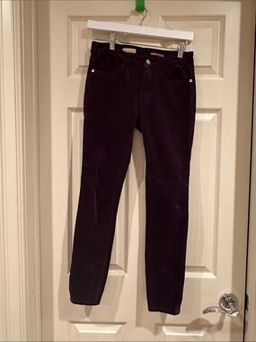 Pilcro Dark Purple Corduroy Skinny Pants